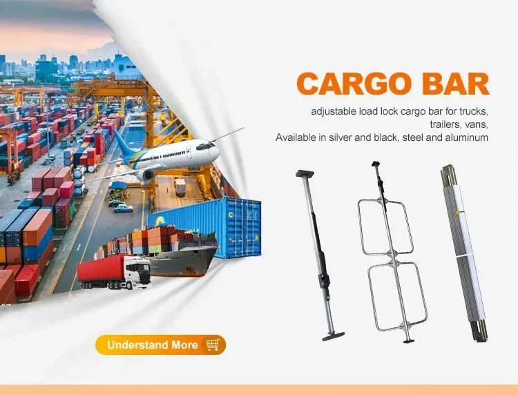 Round Tube Cargo Steel Jack Bar Load Lock Bar Cargo Bar Jack Type for Truck and Container